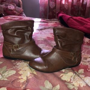Small brown boots